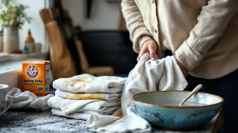 A home expert explains why baking soda never really makes your tea towels white
