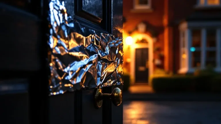 A security expert reveals what aluminum foil on door handles at night really hides