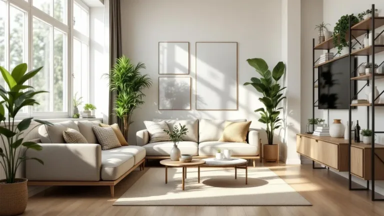 Forget bulky furniture: This decorator’s trick makes any small living room feel spacious