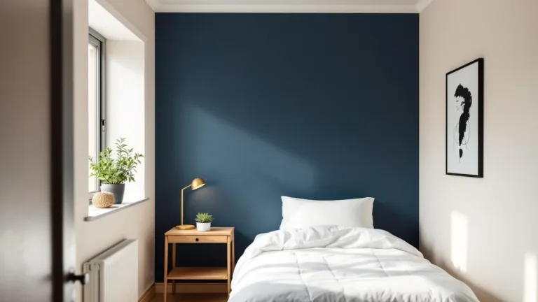 I painted one wall dark for the first time, my small room suddenly felt bigger