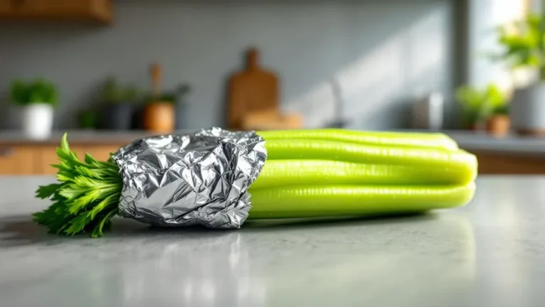 I wrapped my celery in aluminum foil for 3 weeks, it stayed perfectly crisp