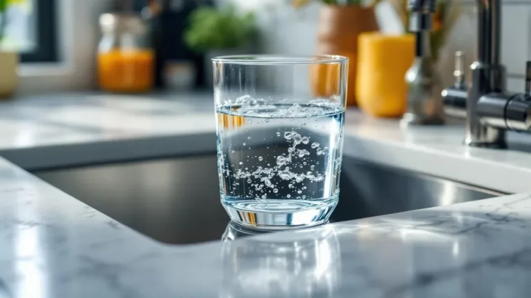 Neither vinegar nor baking soda, pour half a glass and the drain clears itself