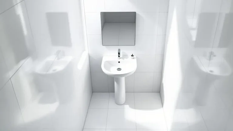 Why interior designers say small bathrooms need large tiles not small ones