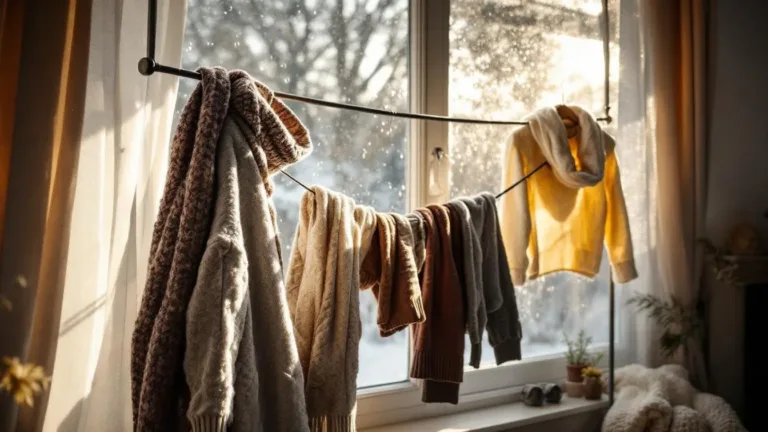Why winter clothes smell musty when air-dried indoors without a dryer